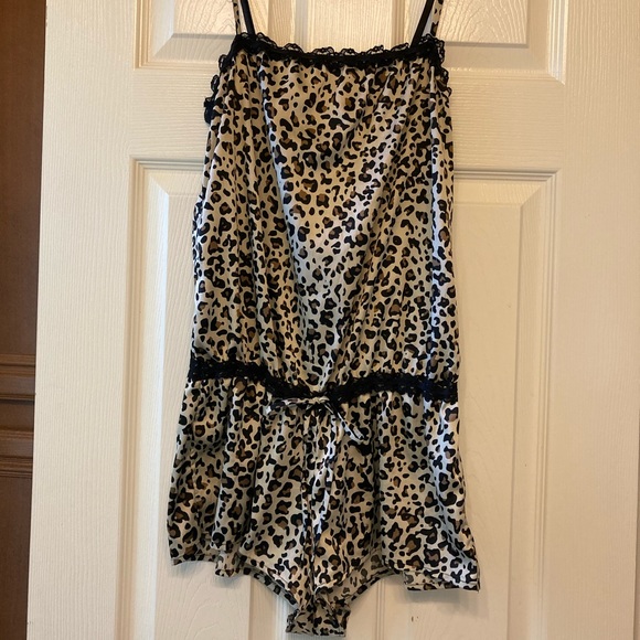Leopard Print, Shortie 1-Piece P.J. - Picture 8 of 10